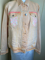 Cantaloupe Denim Sequined jacket / XL