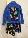 Kids 'Punch-Buggy' Demin Jacket and matching dress / 4 & 5