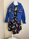 Kids 'Punch-Buggy' Demin Jacket and matching dress / 4 & 5